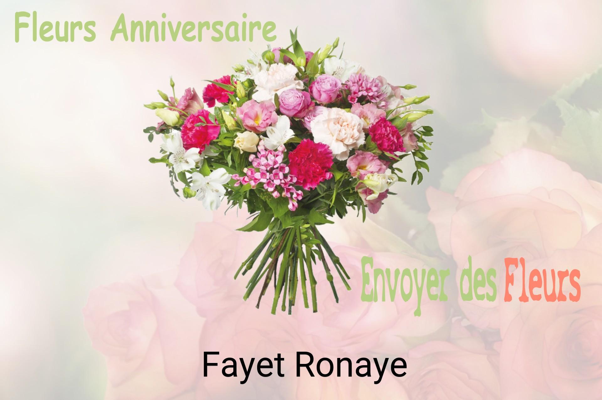 Bouquet de fleurs d’anniversaire livré à Fayet-Ronaye